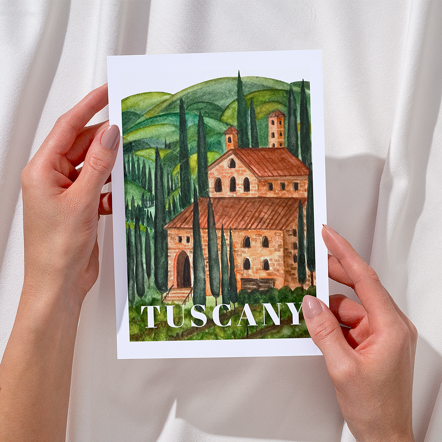 Tuscany Artprint - White