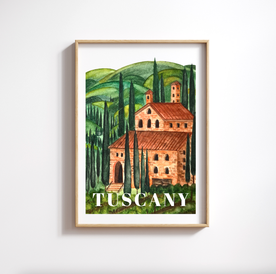 Tuscany Artprint - White