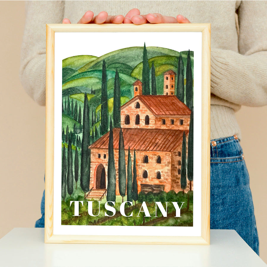 Tuscany Artprint - White