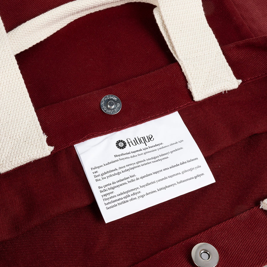 FULIQUE NEGRONI PLEASE Baskılı Bez Çanta