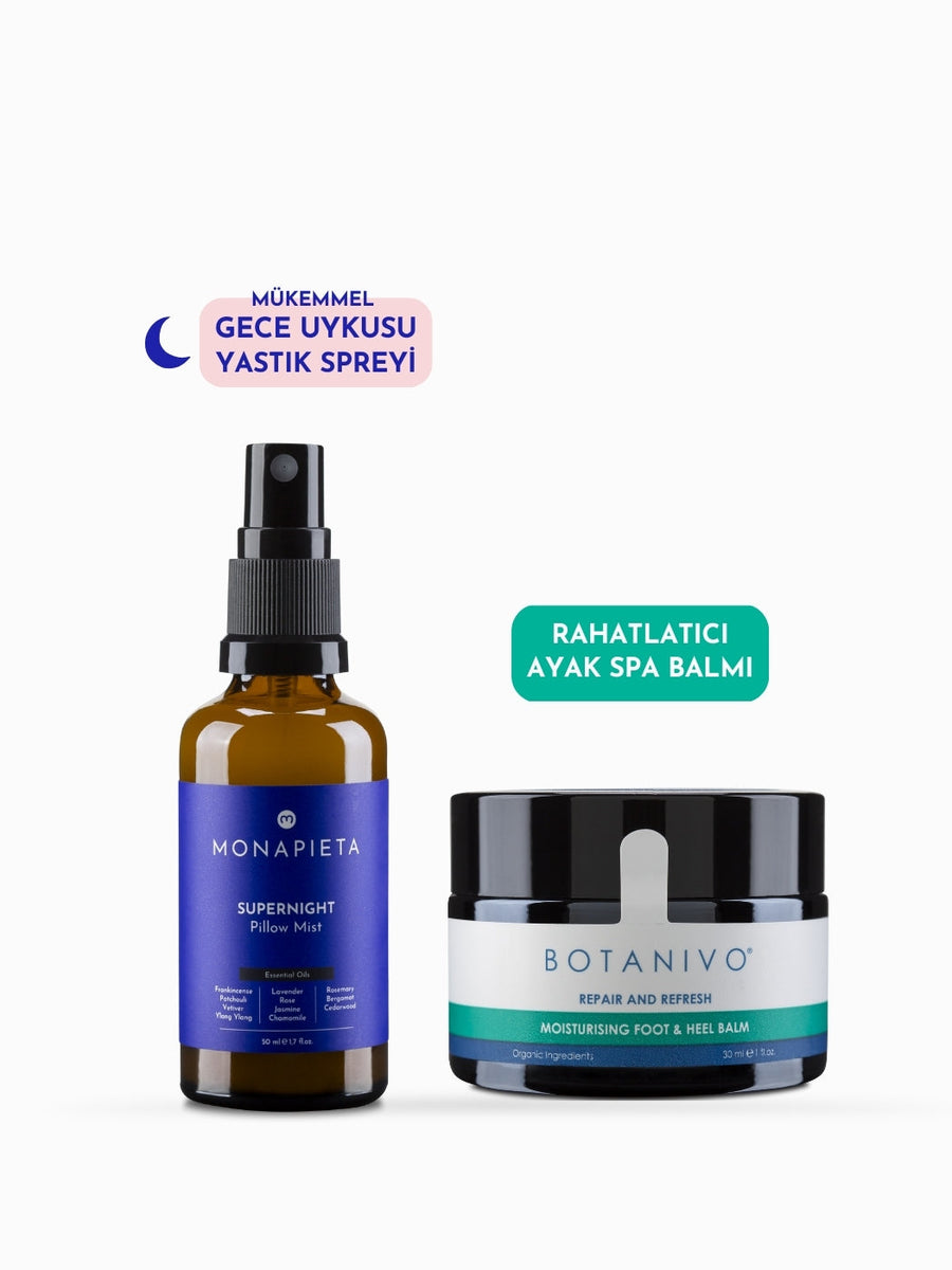 İyi Geceler Seti | Uyku Yastık Spreyi & Ayak SPA Balmı