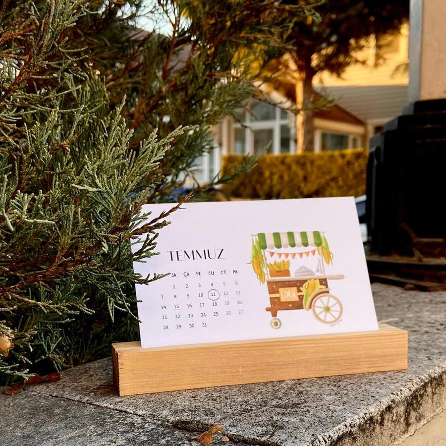 Özel Tasarım 2026 Masa Takvimi  | Pazar Lezzetleri Takvimi