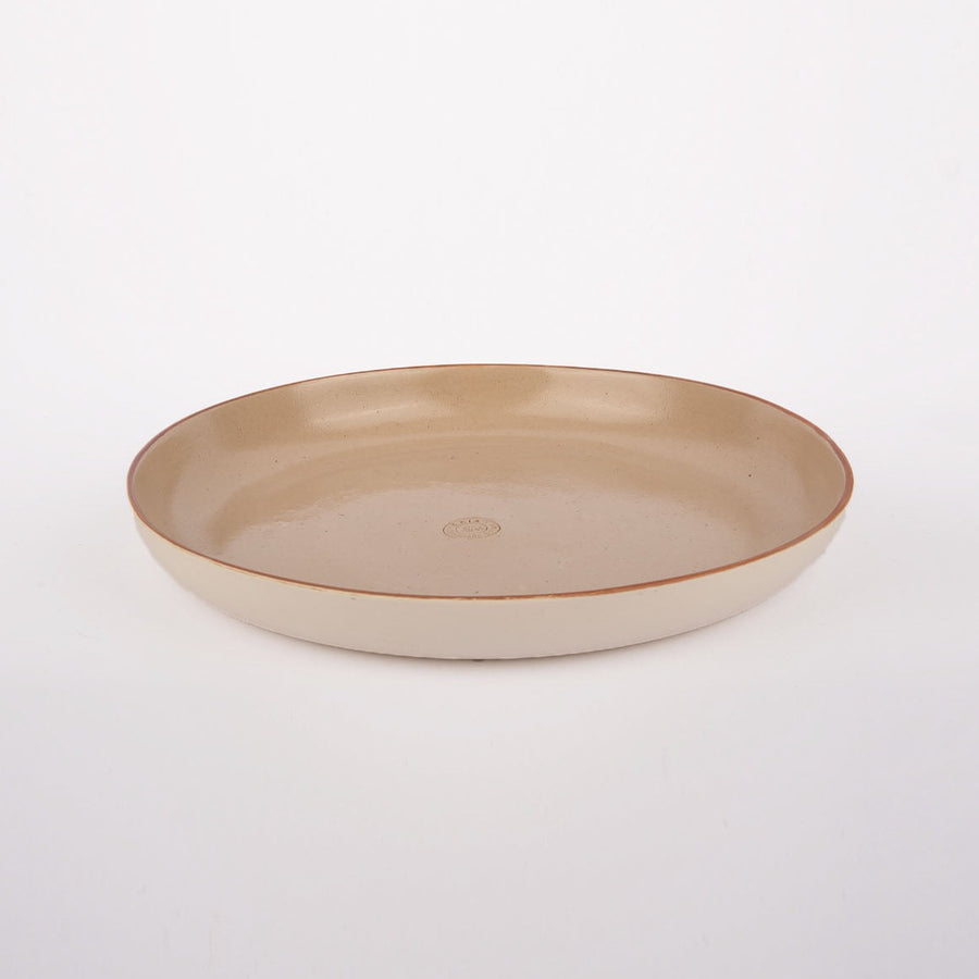 CERES PLATE BROWN/WHITE
