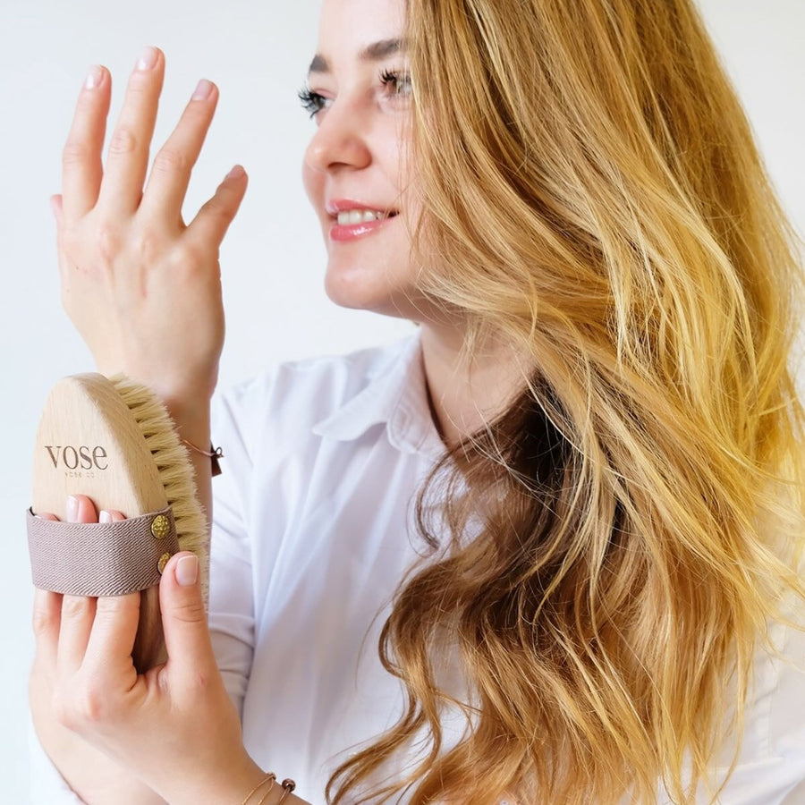 2' Li Set Doğal At Kılı Selülit (Begonia) + Yüz Fırçası