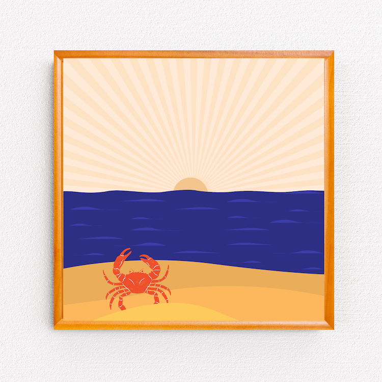 Oh Crab! Art Print