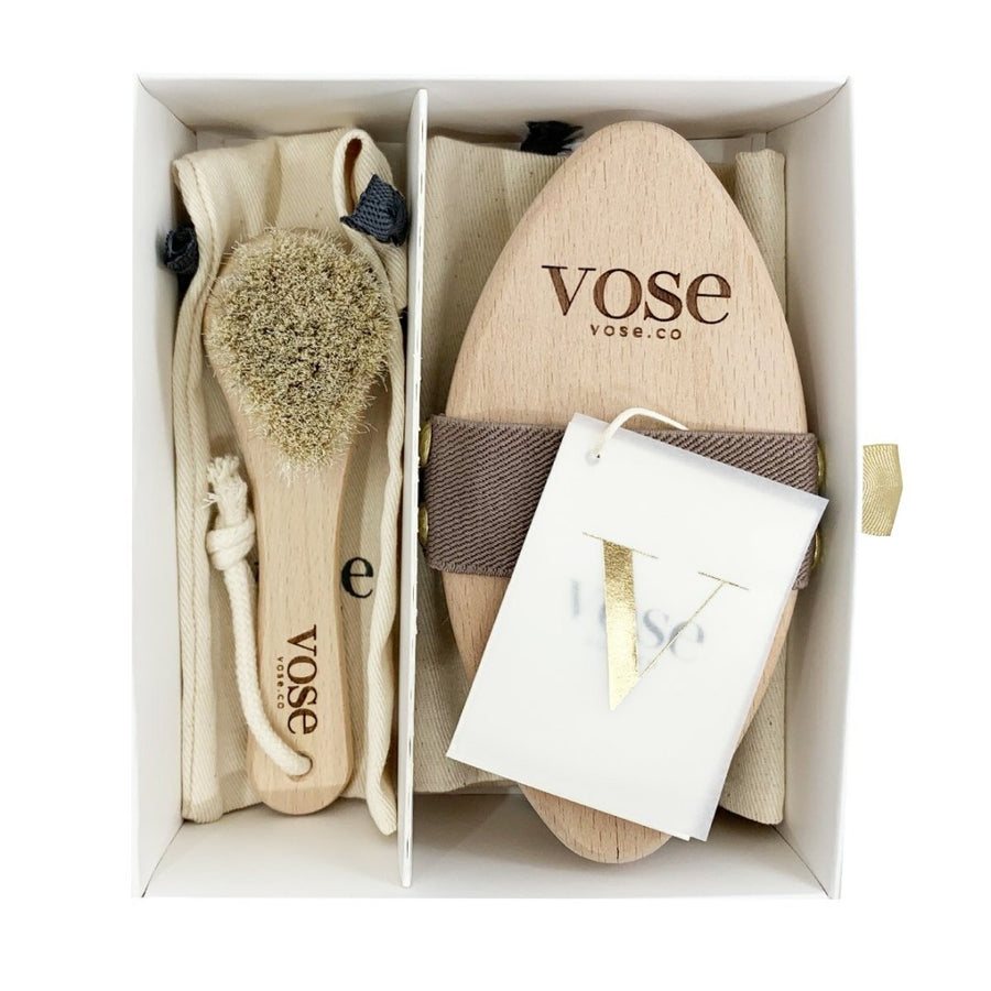 2' Li Set Doğal At Kılı Selülit (Begonia) + Yüz Fırçası