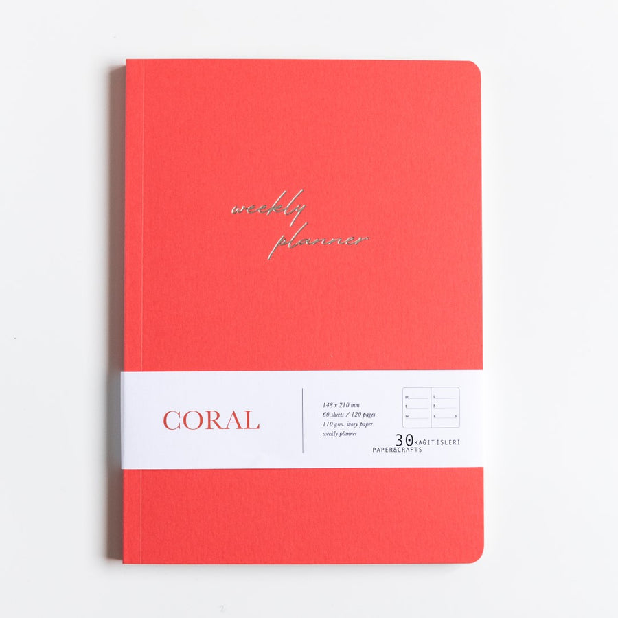 Weekly Planner - Coral