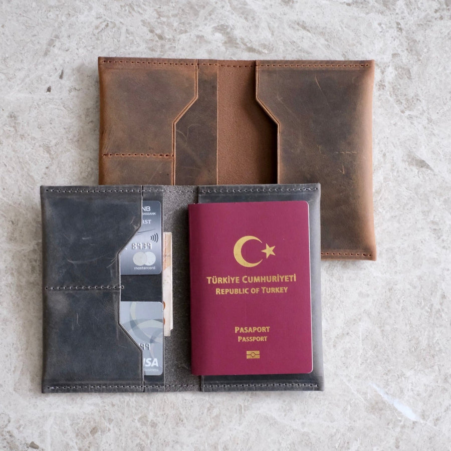 Deri Pasaport Cüzdanı
