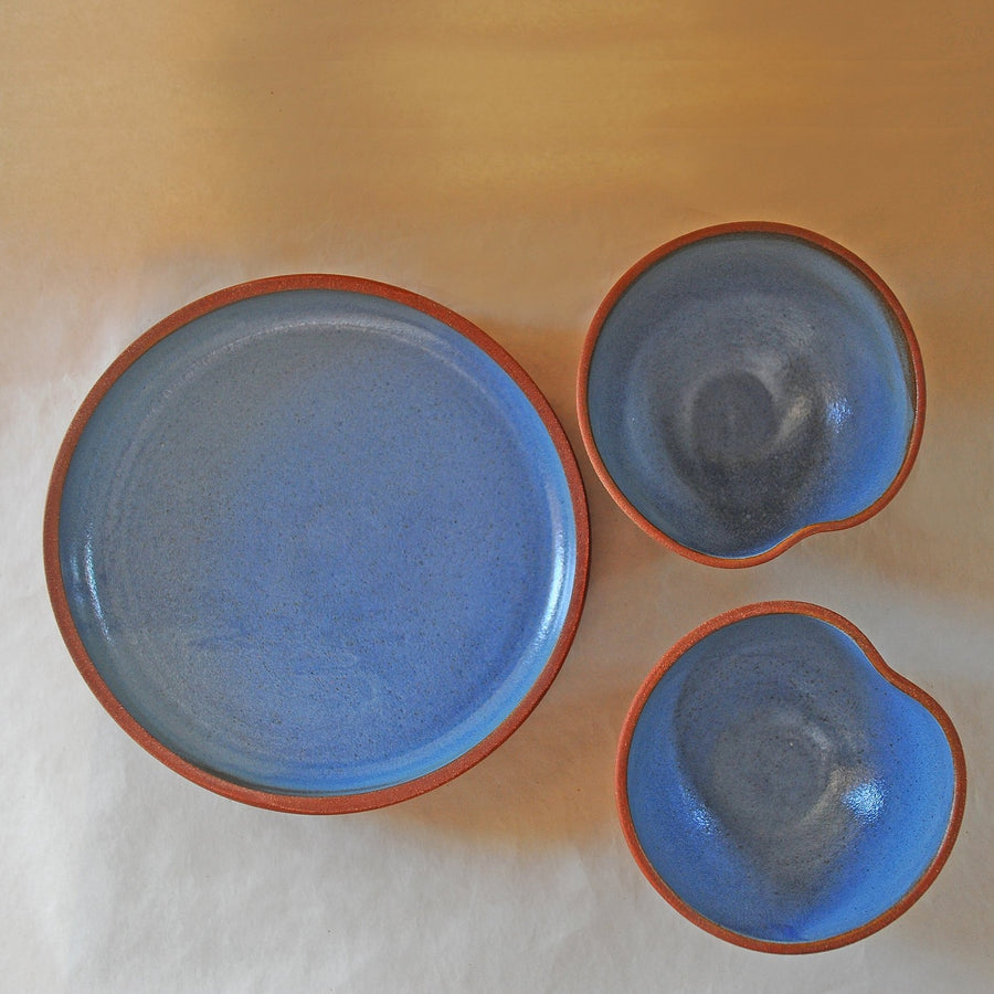 Plate  - “terracota blue”