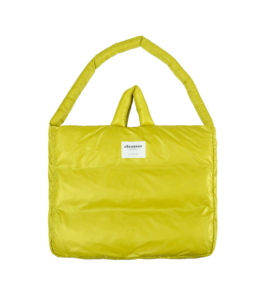 Puffy Tote Bag Mustard