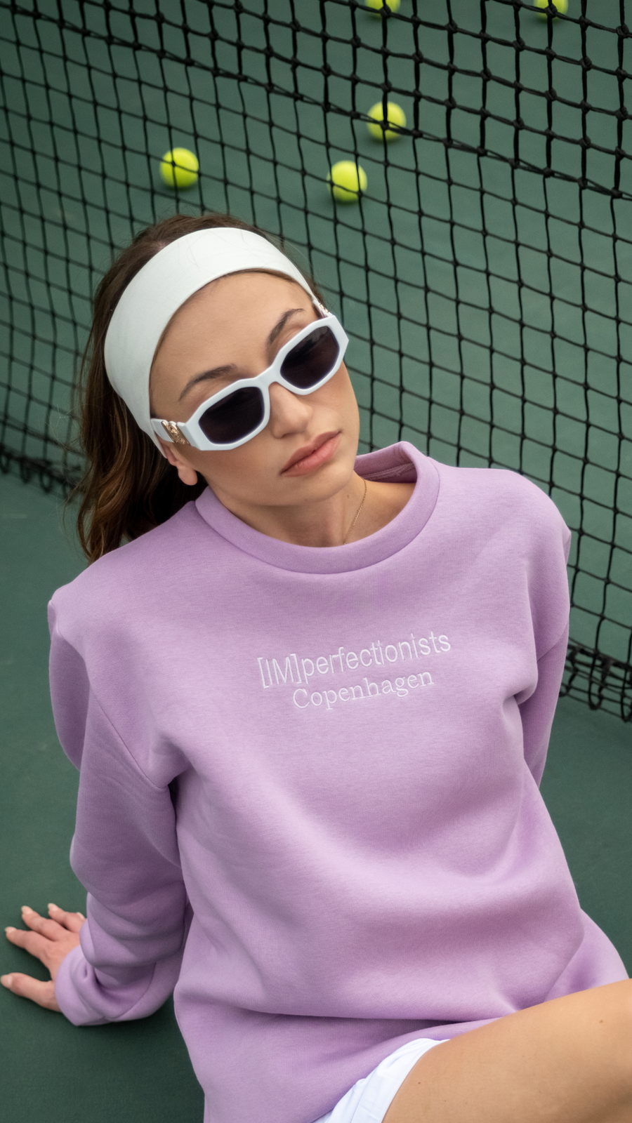 Leylak Kaplanlı Sweatshirt