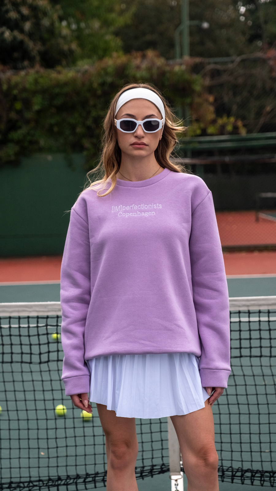 Leylak Kaplanlı Sweatshirt